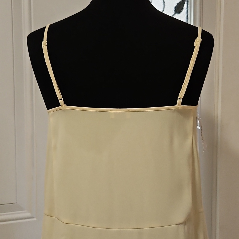 Aritzia Little Moon Butter Yellow Lace Trim Aurora Midi Dress Size XS - Picture 7 of 16